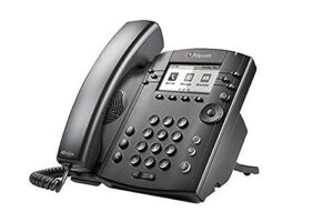 polycom vvx 301 corded business media phone system - 6 line poe - 2200-48300-025 - ac adapter (not included)