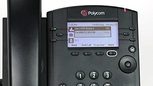 Polycom VVX 301 Corded Business Media Phone System - 6 Line PoE - 2200-48300-025 - AC Adapter (Not Included)