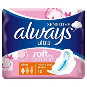 always sensitive ultra normal plus pads with wings 10pcs
