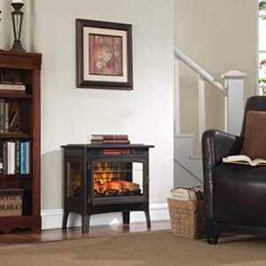 Duraflame Electric Infrared Quartz Fireplace Stove with 3D Flame Effect, Bronze