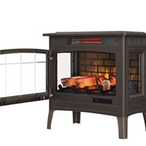 Duraflame Electric Infrared Quartz Fireplace Stove with 3D Flame Effect, Bronze