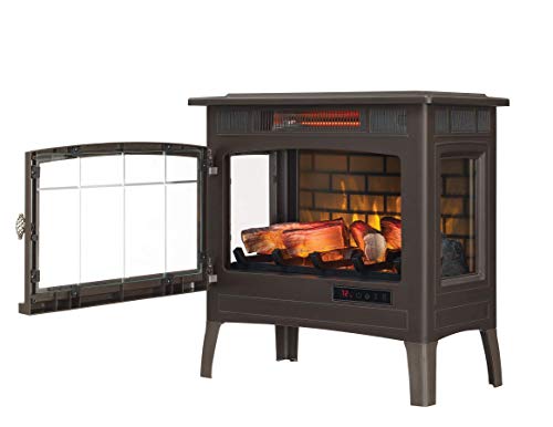 Duraflame Electric Infrared Quartz Fireplace Stove with 3D Flame Effect, Bronze