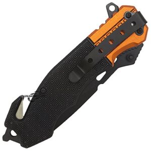 TAC Force 8.5" EMT Rescue Spring Assisted Tactical Pocket Knife Blade Open