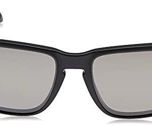 Oakley Men's OO9102 Holbrook Square Sunglasses, Matte Black on Black/Prizm Black Polarized, 57 mm