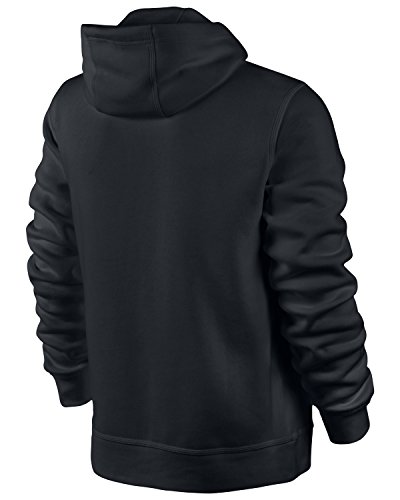 Nike Mens Club Swoosh Full-Zip Hoodie Black (XL)