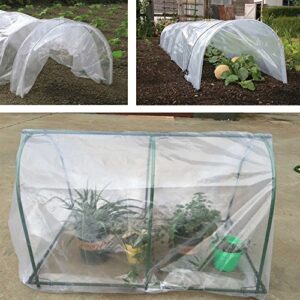 Agfabric Greenhouse Film 6x16ft 3.1Mil Plastic Covering Clear Polyethylene UV Resistant