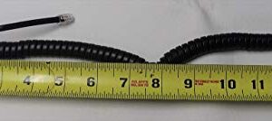 DIY-BizPhones 5-Pack of Gray 9' Ft Cisco Compatible Handset Receiver Cords IP Phone 7800 7900 8800 SPA Series 7841 7861 7940 7941 7942 7945 7960 7961 7962 8811 8841 8851 Charcoal Curly Coil Lot