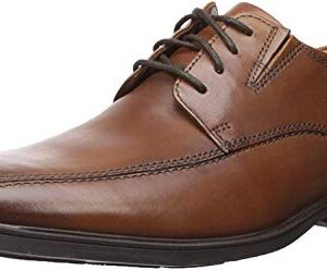 Clarks Men's Tilden Walk Oxford, Dark Tan Leather, 11 M US