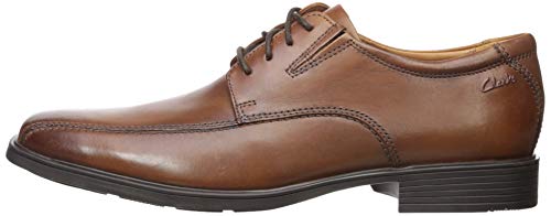 Clarks Men's Tilden Walk Oxford, Dark Tan Leather, 11 M US