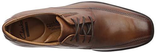 Clarks Men's Tilden Walk Oxford, Dark Tan Leather, 11 M US