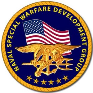 Round Naval Special Warfare Development Group Sticker (DEVGRU Seal Insignia Logo Navy Trident Vinyl (3 inch)