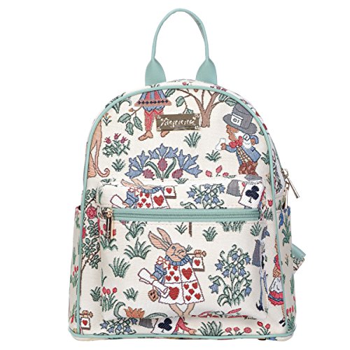 Signare Tapestry Women Backpack Rucksack Casual Daypack Design Inspired By Charles Voysey (DAPK-ALICE)