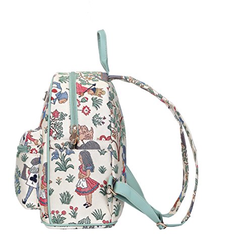 Signare Tapestry Women Backpack Rucksack Casual Daypack Design Inspired By Charles Voysey (DAPK-ALICE)