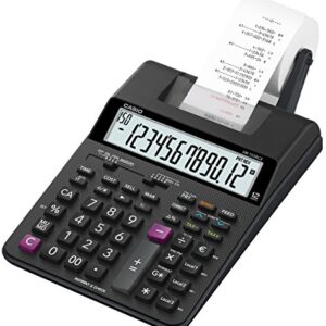 Casio HR-150RCE-WA-EC Printing Desktop Calculator, Black