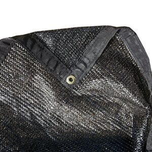 xtarps - 6' x 10' - 60% light weight shade cloth, sun shade, shade sail, black color