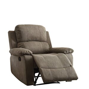 ACME Furniture Recliner, One Size, Gray Polished Microfiber