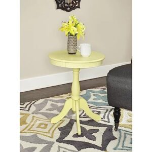 ACME Furniture Alger Side Table, Light Yellow, One Size