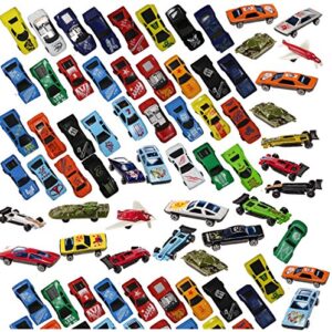 PREXTEX 100 Pc Diecast Cars - Race Cars Toys for Kids - Toy Cars - Car Toys Bulk - Kids Car Toy - Bulk Toy Car - Race Car - Great for Party Favors, Easter Eggs Filler, Cake Toppers, Stocking Stuffers