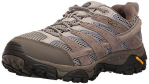 merrell women's moab 2 waterproof hiking shoe, falcon, 7.5 m us