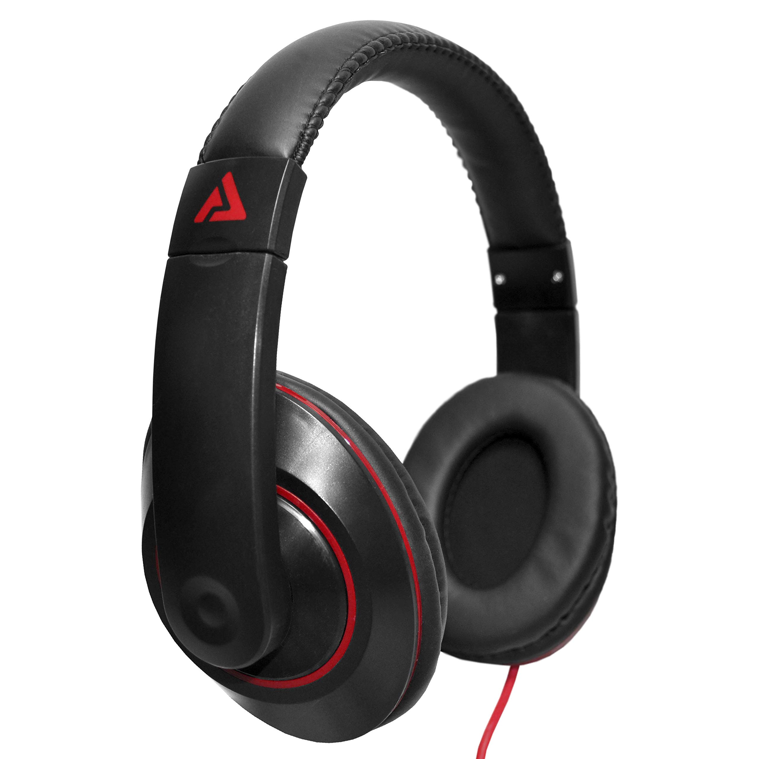 Audio Council Premier Stereo Over-Ear Headphones - DJ Style (Black/Red)