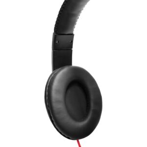 Audio Council Premier Stereo Over-Ear Headphones - DJ Style (Black/Red)