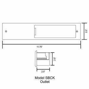 PowerBridge TWO-CK Dual Outlet for TV and Sound-Bar Recessed In-Wall Cable Management System Kit (TWOSB-CK)