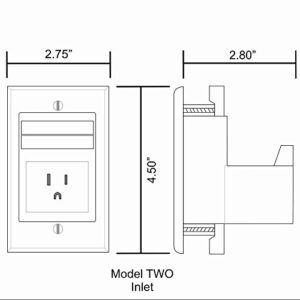 PowerBridge TWO-CK Dual Outlet for TV and Sound-Bar Recessed In-Wall Cable Management System Kit (TWOSB-CK)