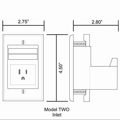 PowerBridge TWO-CK Dual Outlet for TV and Sound-Bar Recessed In-Wall Cable Management System Kit (TWOSB-CK)