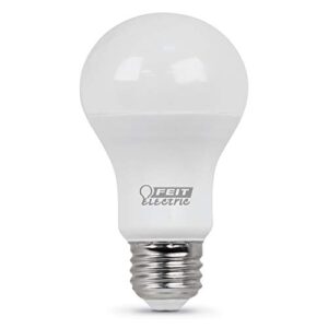 feit electric led a19 medium base light bulb - 60w equivalent - 10 year life - 800 lumen - 3500k neutral white - non-dimmable | 1-pack