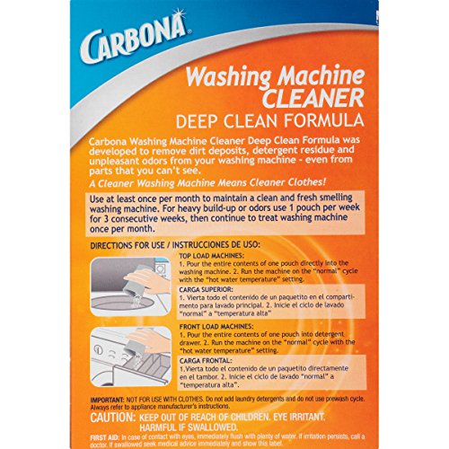 Carbona® Washing Machine Cleaner | Eliminates Odor & Residue | 3 Count, 1 Pack