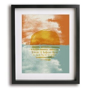 third eye blind | blinded - song lyric wall art print sunset ocean abstract music quote poster