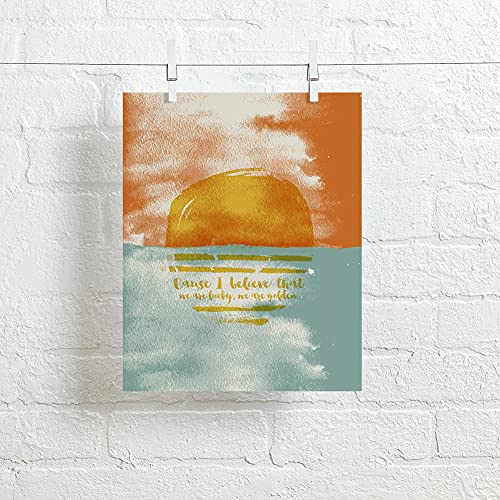 Third Eye Blind | Blinded - song lyric wall art print sunset ocean abstract music quote poster