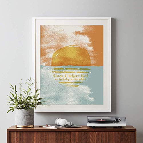 Third Eye Blind | Blinded - song lyric wall art print sunset ocean abstract music quote poster