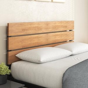 ZINUS Paul Metal and Bamboo Platform Bed Frame, Wood Slat Support, No Box Spring Needed, Easy Assembly, Twin