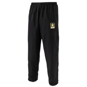 GI US Army PT Pants APFU (Army Physical Fitness Uniform) Latest Style Black & Gold M/R