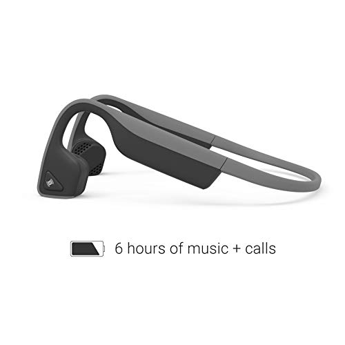 AfterShokz Titanium Mini Bone Conduction Wireless Bluetooth Headphones, Slate Grey