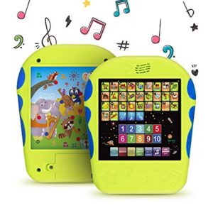 Spanish Learning Tablet for Kids - Bilingual Toy for Toddlers to Learn Spanish ABC, Numbers, Spelling, “Where is?” Game, Melodies, Animals and Sounds - 3 Years and Up