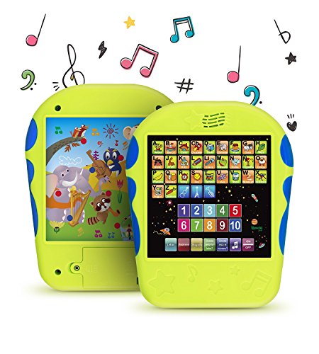 Spanish Learning Tablet for Kids - Bilingual Toy for Toddlers to Learn Spanish ABC, Numbers, Spelling, “Where is?” Game, Melodies, Animals and Sounds - 3 Years and Up