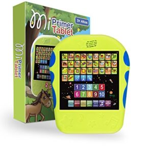 Spanish Learning Tablet for Kids - Bilingual Toy for Toddlers to Learn Spanish ABC, Numbers, Spelling, “Where is?” Game, Melodies, Animals and Sounds - 3 Years and Up