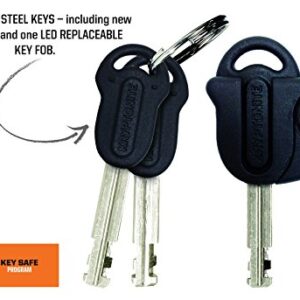 Kryptonite New York Standard Bike U-Lock, Heavy Duty Anti-Theft Bicycle U Lock Sold Secure Gold, 16mm Shackle with Mounting Bracket and Keys, Ultimate Security Lock for Bicycles E-Bikes Scooters