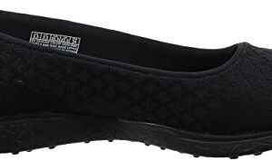 Skechers Sport Women's Microburst One up Fashion Sneaker,black,8.5 W US