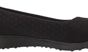 Skechers Sport Women's Microburst One up Fashion Sneaker,black,8.5 W US