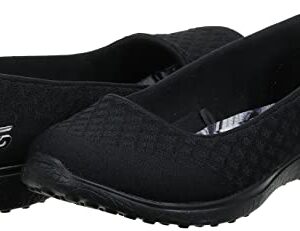 Skechers Sport Women's Microburst One up Fashion Sneaker,black,8.5 W US