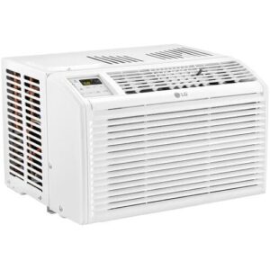 LG 6,000 BTU Window Conditioner, Cools 250 Sq.Ft. (10' x 25' Room Size), Quiet Operation, Electronic Control with Remote, 2 Cooling & Fan Speeds, 2-Way Air Deflection, Auto Restart, 115V, White
