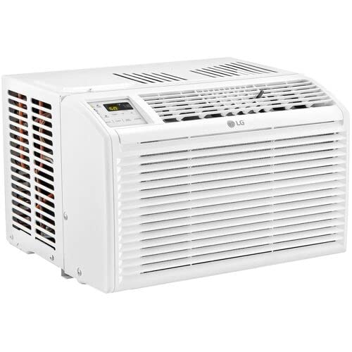 LG 6,000 BTU Window Conditioner, Cools 250 Sq.Ft. (10' x 25' Room Size), Quiet Operation, Electronic Control with Remote, 2 Cooling & Fan Speeds, 2-Way Air Deflection, Auto Restart, 115V, White