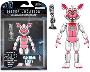 funko five nights at freddy's funtime foxy articulated action figure, 5"