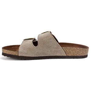 white mountain shoes helga women's sandal, lttaupe/suede, 10 m