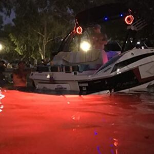BLAST LED - Pontoon Boat Under Deck LED Lights | Includes Wiring, SWTICH & MOUNTING Track - Multi-Color-Changing-RGB (16-20 feet)