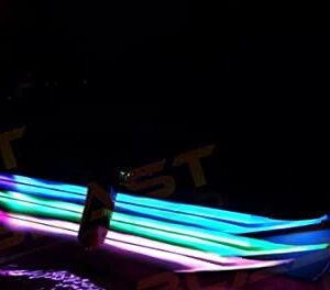 BLAST LED - Pontoon Boat Under Deck LED Lights | Includes Wiring, SWTICH & MOUNTING Track - Multi-Color-Changing-RGB (16-20 feet)