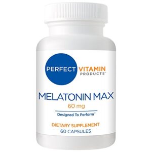 high dosage melatonin 60mg,melatonin max ensures an ample supply of this important hormone, 60 capsules